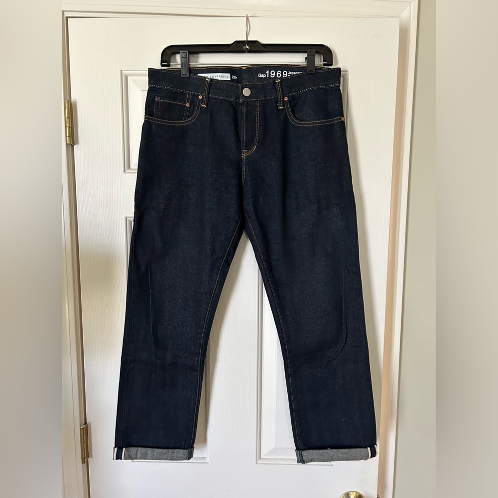 Gap 1969 Japanese Selvedge Boyfriend Jeans. Size 26